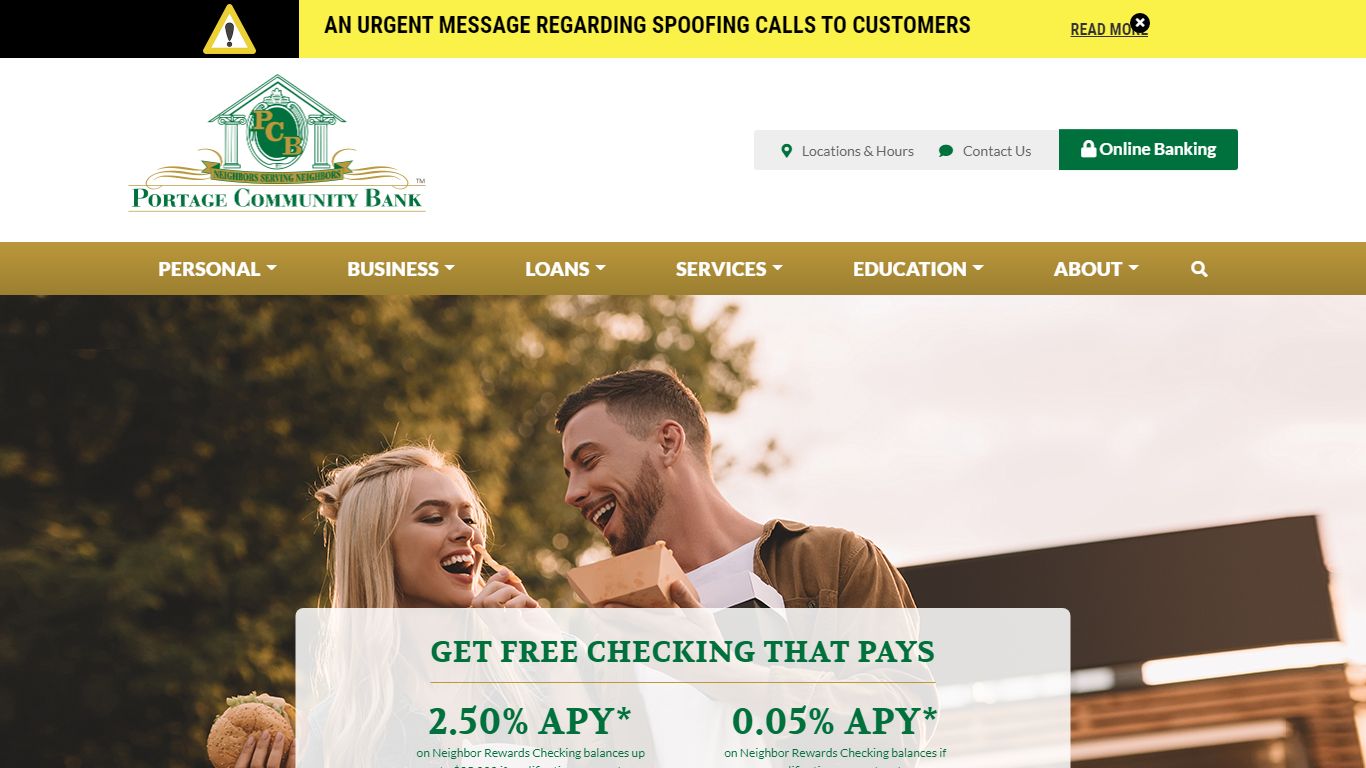 Portage Community Bank | Personal & Business Banking